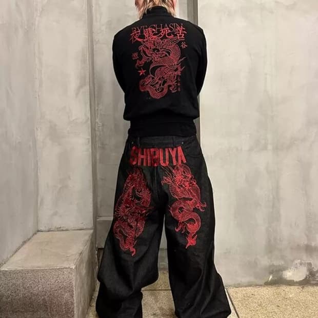 시부야 팬츠 Shibuya Embroidery Denim Pants