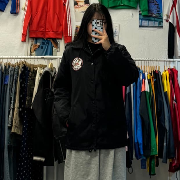 반스 x 안티히어로 스케이트보드 코치자켓 M