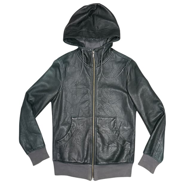 히스테릭 글래머 아카이브 양 가죽 후드 집업 자켓