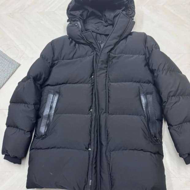 솔리드옴므 패딩 48사이즈 블랙