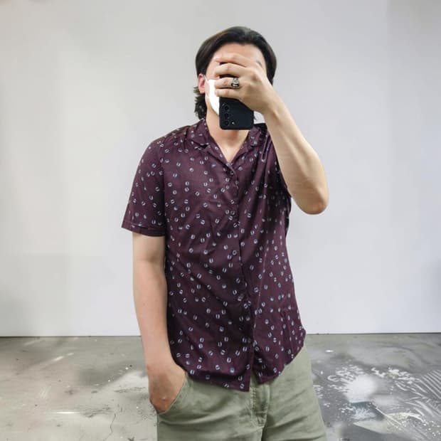 올세인츠 레이온 셔츠 M0768