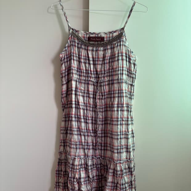 빈티지 체크 원피스