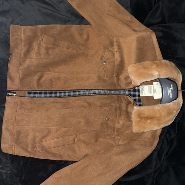 블루썬플라워 스웨이드 자켓