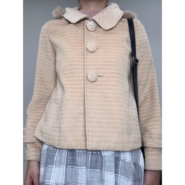 빈티지 하프 코트 자켓