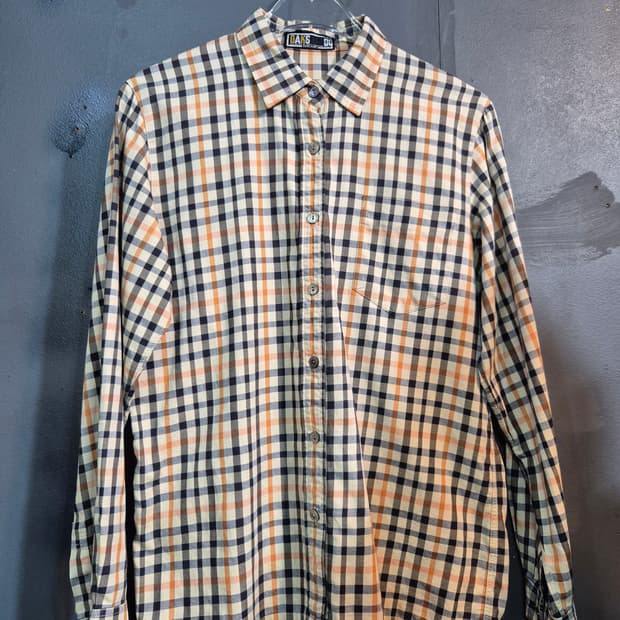 닥스 체크 셔츠 S