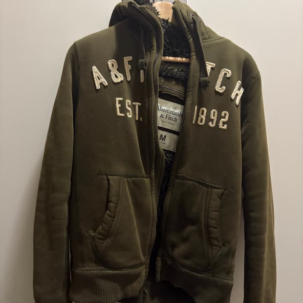 아베크롬비 퍼 후드집업