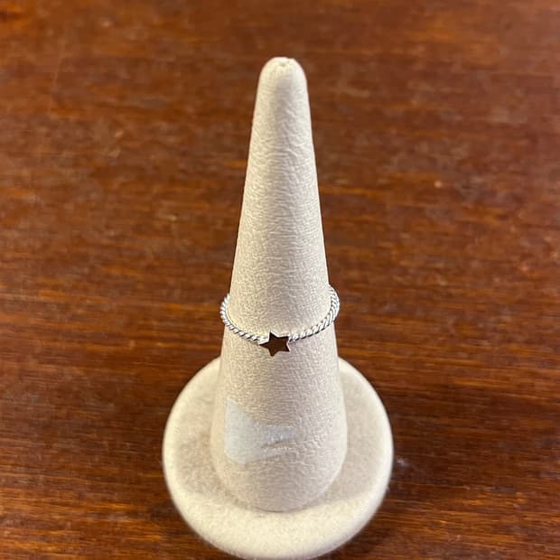 새상품 925 별꽈배기 은반지 링