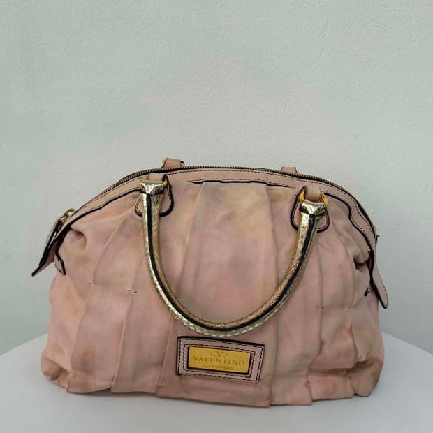 Valentino Garavani Pink Leather Tote Bag