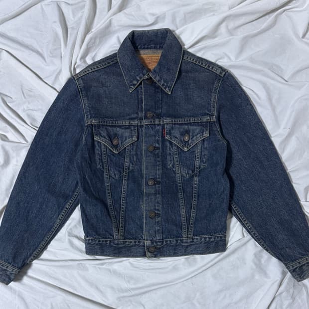 90s jp 리바이스 71557 빅e 데님 자켓