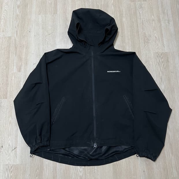 노매뉴얼 로고 윈드브레이커 바람막이 자켓 L 