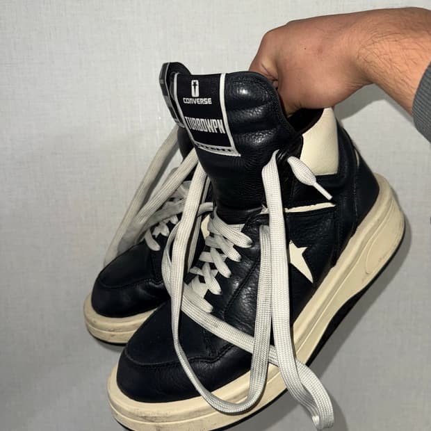 컨버스 x 다크쉐도우 터보웨폰 블랙 크림 Converse x Drkshd