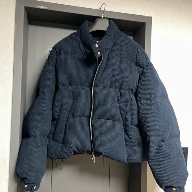 키뮤어 코듀로이 패딩 네이비 (m)