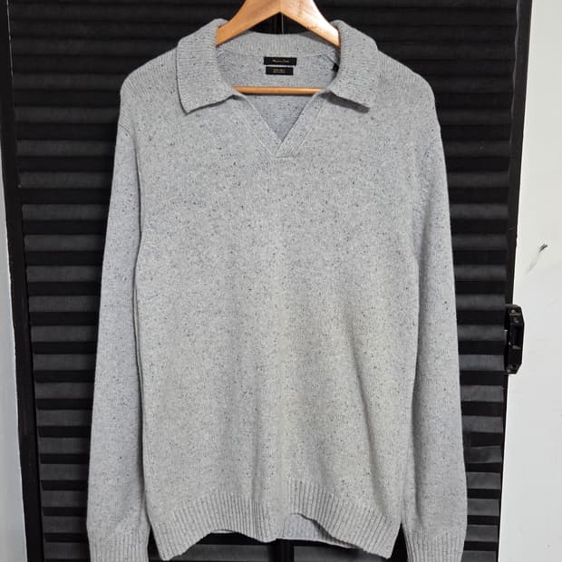 [마시모두띠] 이탈리안 얀 네프 카라 니트