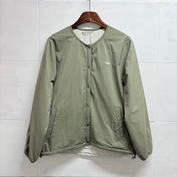 리버서블 카키 노카라 숏 경량 자켓 (JPN)