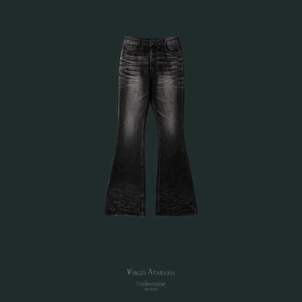 [0] 언더마이카 링클 그레이 워싱 와이드 플레어진 팝니다