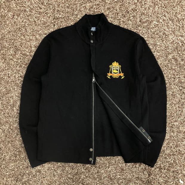 폴로 랄프로렌 투웨이 울 니트 집업 자켓