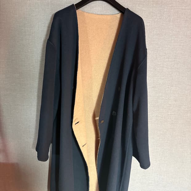 캐시미어 리버시블 코트