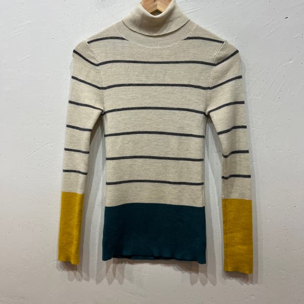 폴스미스 스트라이프 터틀넥 니트 우먼즈