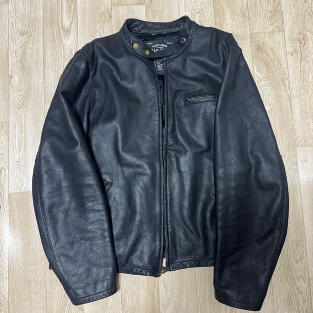 폴로 가죽자켓 xl