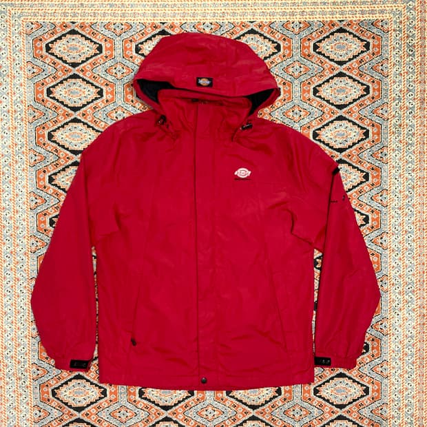 디키즈 레드 바람막이 자켓 남성L