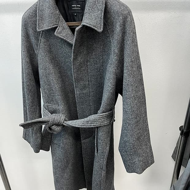 100) 커스텀멜로우 헤링본 발마칸코트 