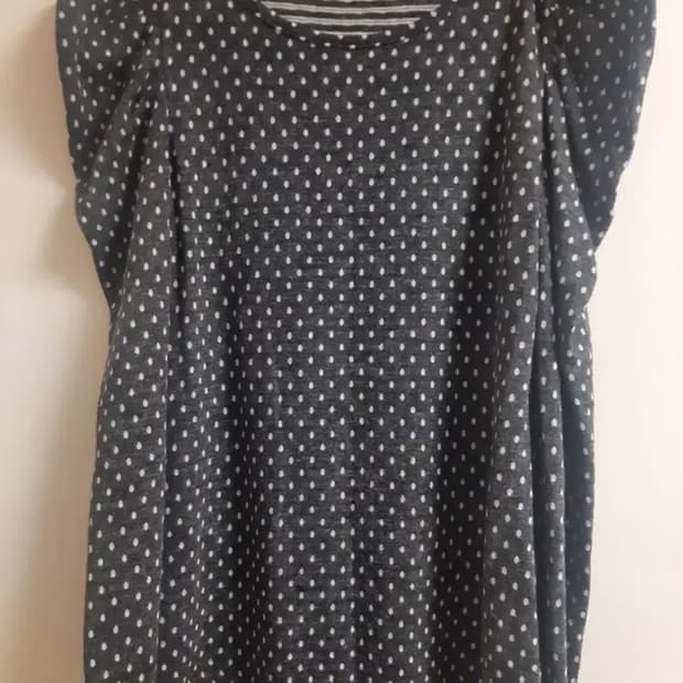 soup 도트 퍼프소매 봄 니트 블라우스 55