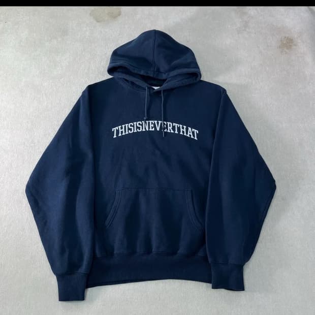 디스이즈네버댓 후드티 네이비