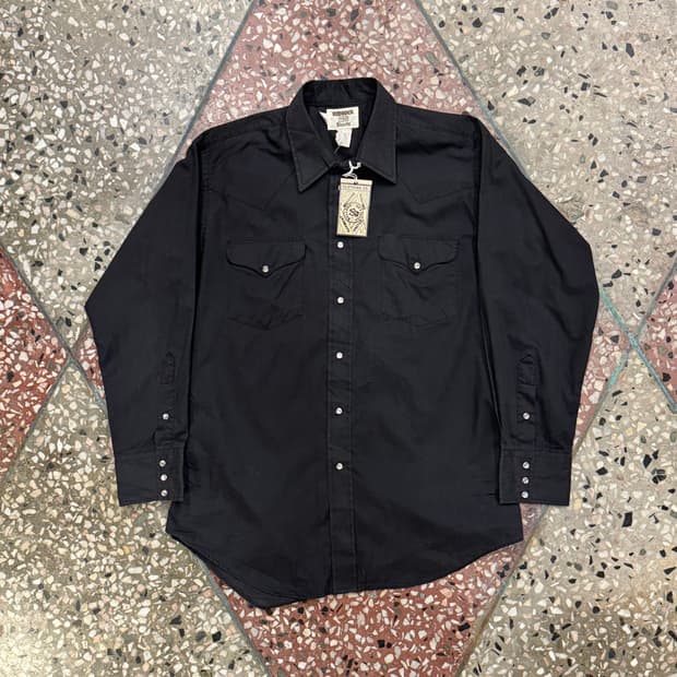 Ruddock 웨스턴 셔츠 블랙 (16.5)