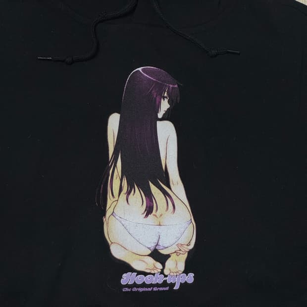 2010년대 hookups 오피셜 후드 블랙 S