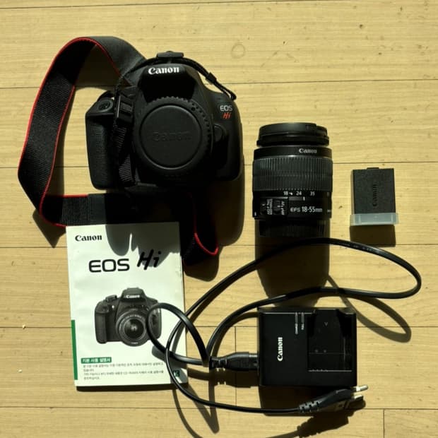 캐논 EOS Hi DSLR 카메라 +18-55mm 렌즈