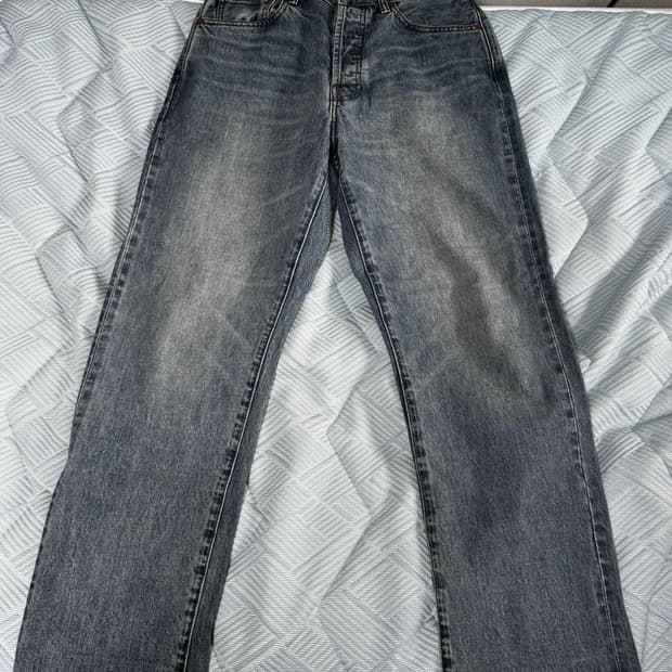 [S] 아웃스탠딩 30‘s 신치백 셀비지 데님 라이트블루