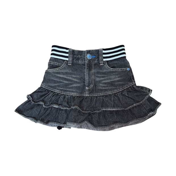 sports glitter denim sk