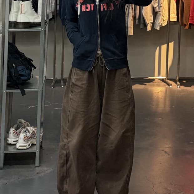 아베크롬비 핑크패치로고 네이비 후드집업 A3270