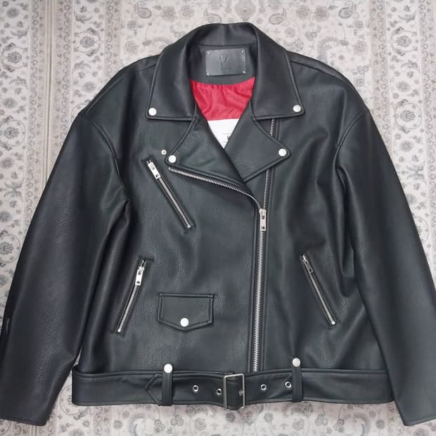 V2 오버핏 라이더 자켓 F