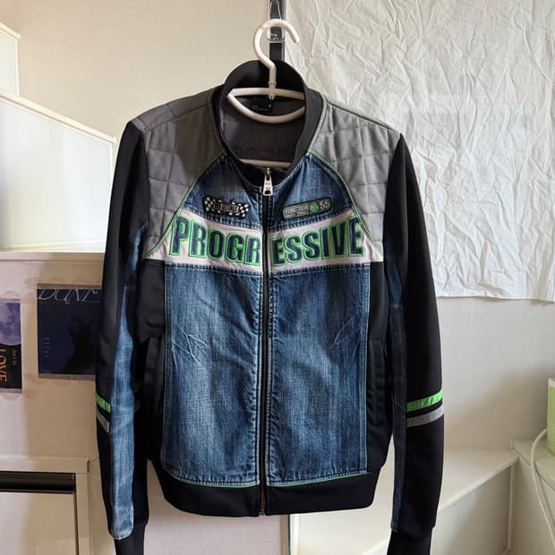 EXR 데님 레이싱 자켓