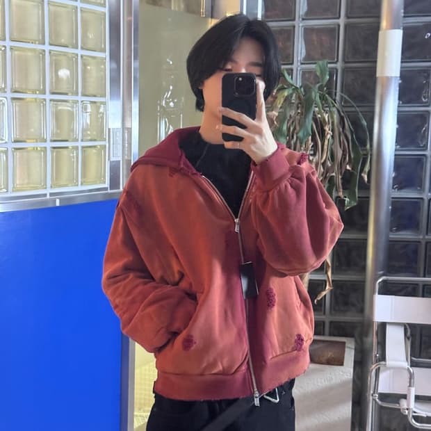 PIERCE HEART OVERSIZE 피어스 하트 오버사이즈 후드티