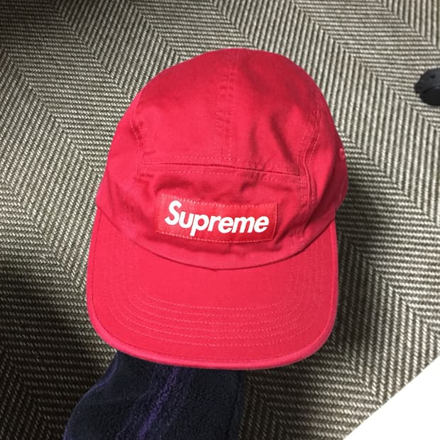 슈프림 워시드 치노 트윌 캠프캡 레드