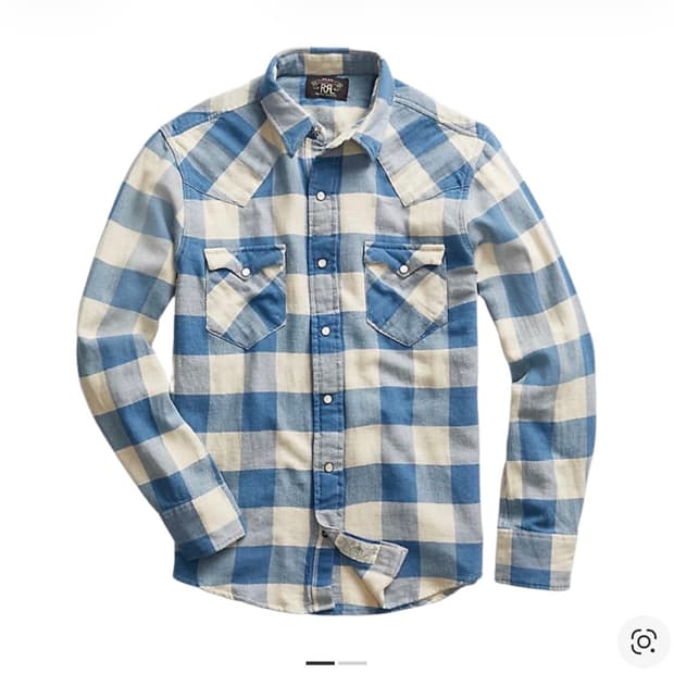 새상품/더블알엘rrl 웨스턴 셔츠 xl