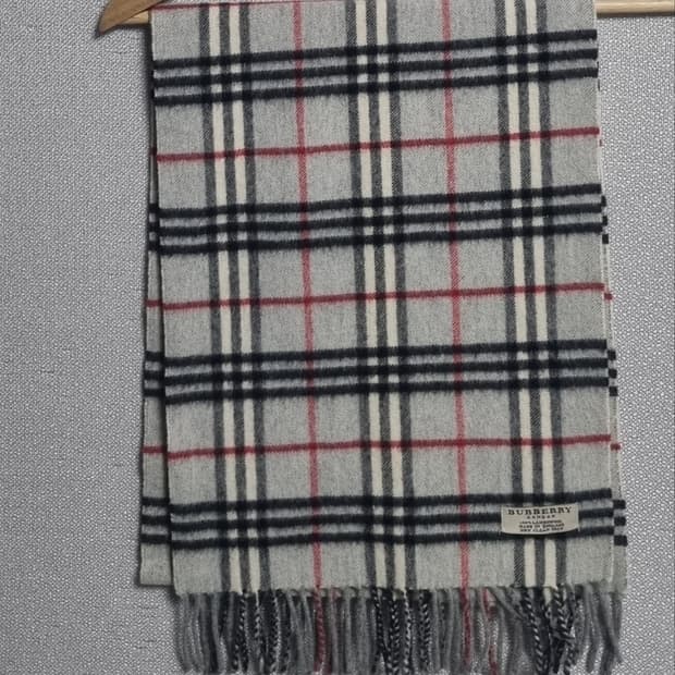버버리 노바체크 램스울100% 목도리