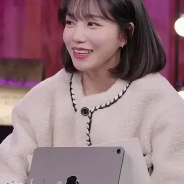 [조유리 착용] 로라로라 트위드 플리스 자켓,뽀글이