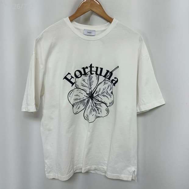 
TNGY 남자 면100% 반팔티 화이트 100 /퀸