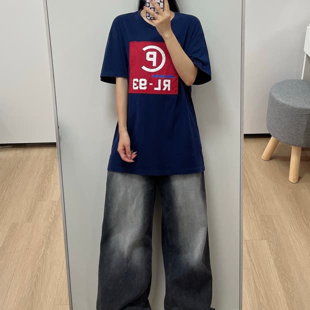 폴로 랄프로렌 CP-93 싱글스티치 네이비 반팔 티셔츠