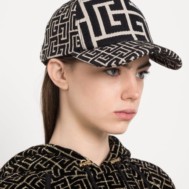 발망 자카드 모노그램 볼캡