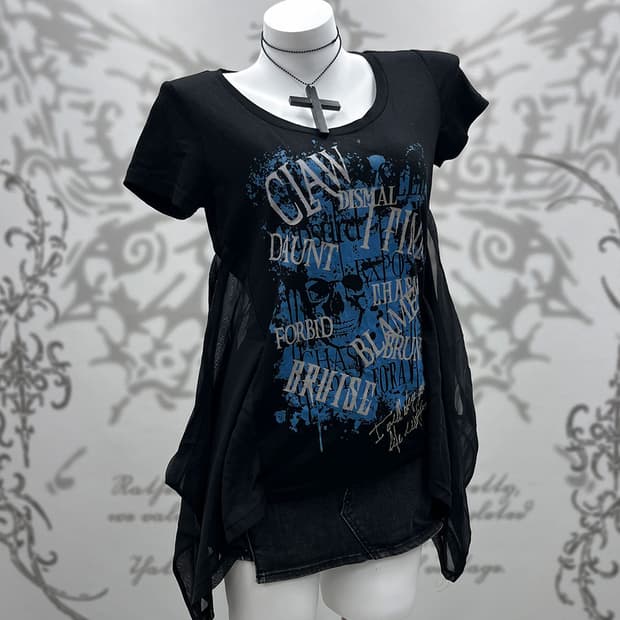 Ghost of Harlem draped punk T-shirts