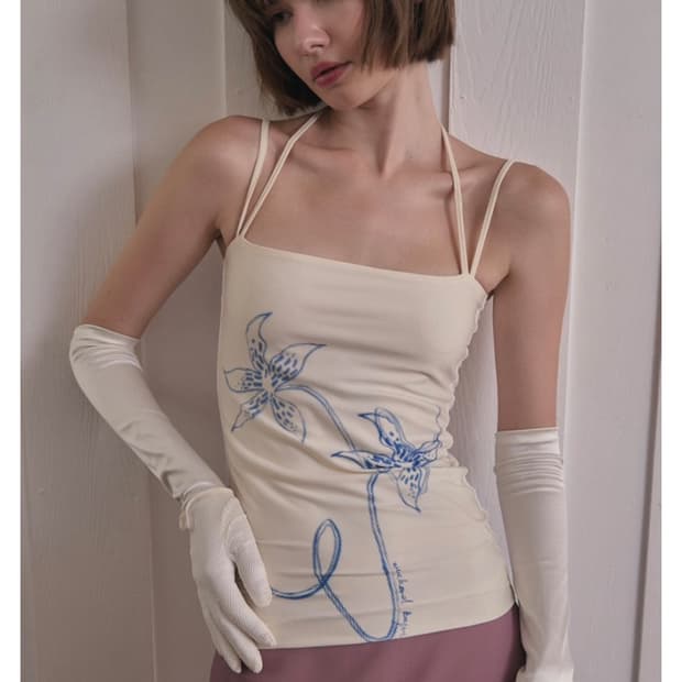 weekend begins Marja Printed Top_Nude