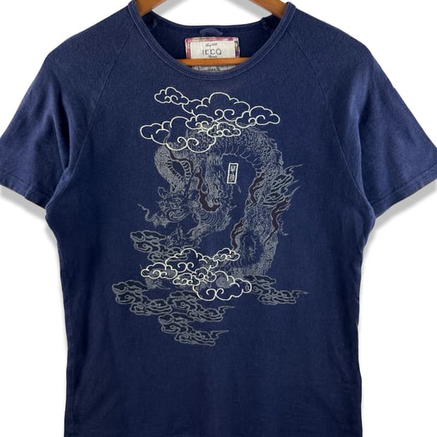 JPN 오리엔탈  드래곤 자수티셔츠2969