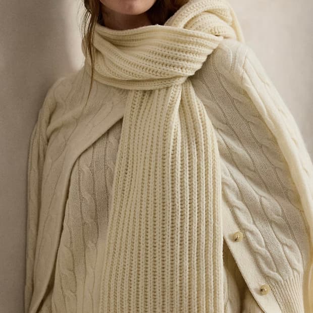 폴로 랄프로렌 머플러 울 