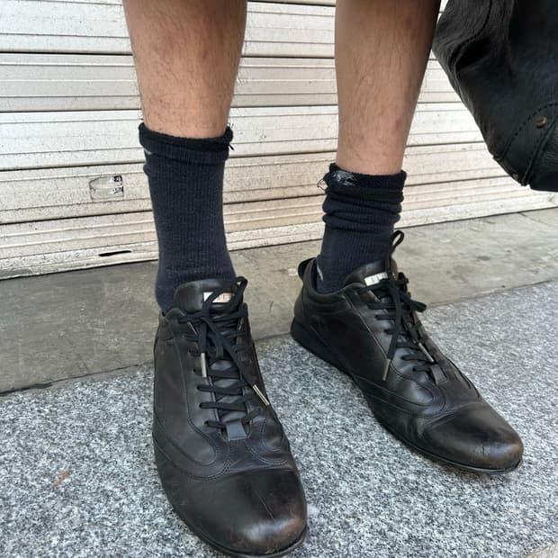 닥스 런던 레더 스니커즈