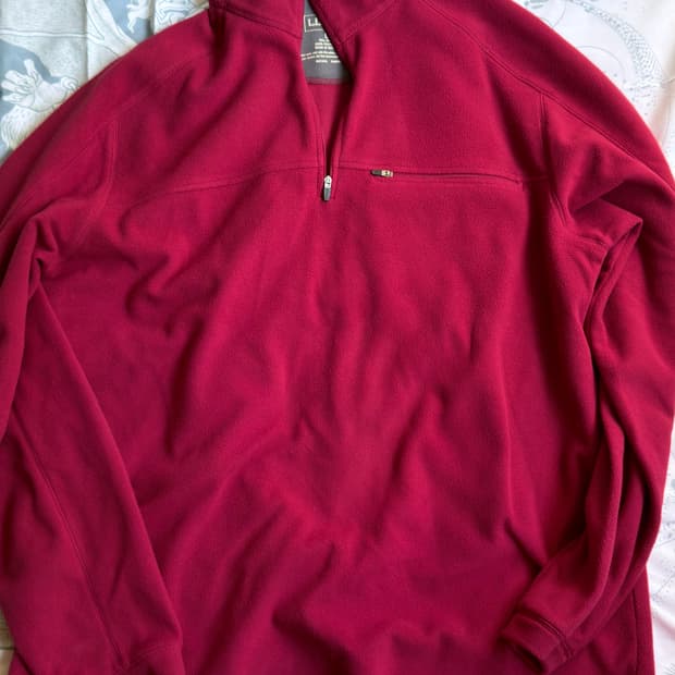엘엘빈 1/4 지퍼 후리스