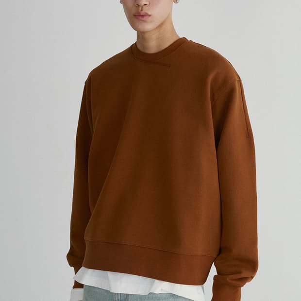 렉토 24F/W  RC 레크레이션 스웻셔츠 맨투맨 브라운